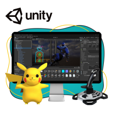 Мир игр на Unity 2D на популярном движке + AI-помощники - КИБЕРшкола программирования для детей, компьютерные курсы для школьников, начинающих и подростков - KIBERone г. Кисловодск