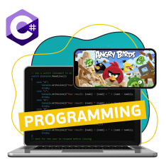 Программирование на C#. Удивительный мир 2D-игр - КИБЕРшкола программирования для детей, компьютерные курсы для школьников, начинающих и подростков - KIBERone г. Кисловодск
