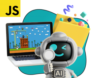 Язык программирования JavaScript + AI. Проектное обучение + геймификация + AI-помощники - КИБЕРшкола программирования для детей, компьютерные курсы для школьников, начинающих и подростков - KIBERone г. Кисловодск